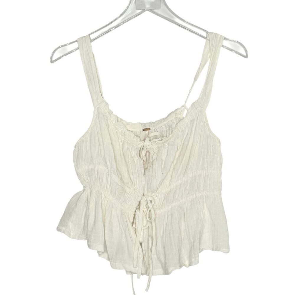 Free People Liliana Top S Ivory Corset Inspired Romantic Festival Boho